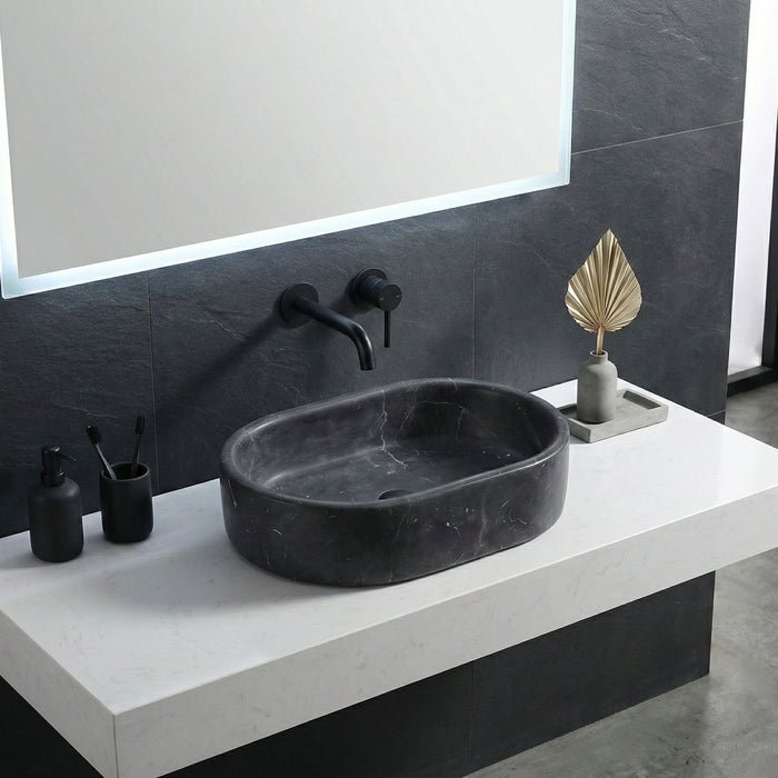 Bathroom Vessel Sink, Semi Polished Surface