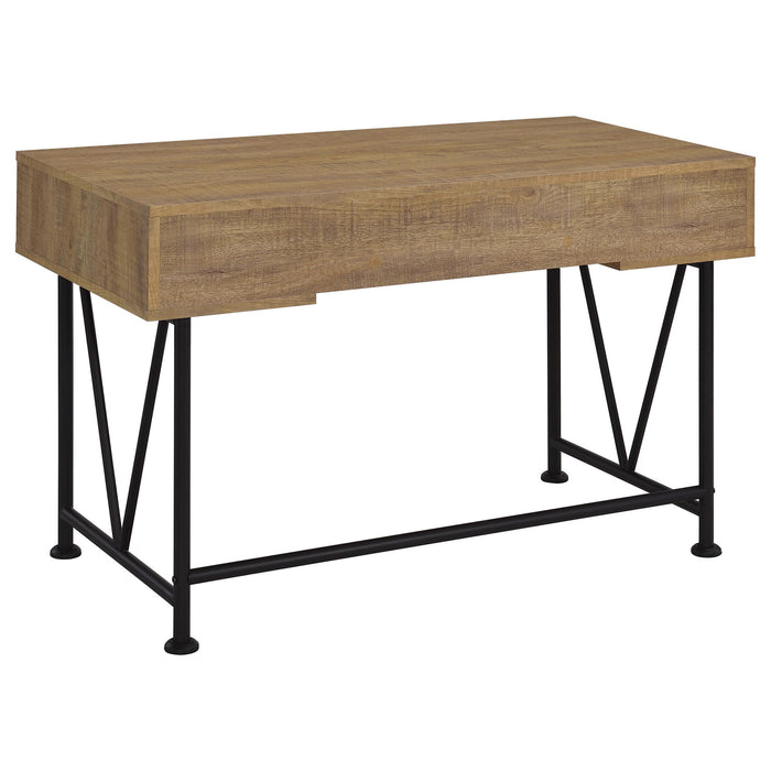 Vellun - 3 Drawer Writing Desk - Mango Color