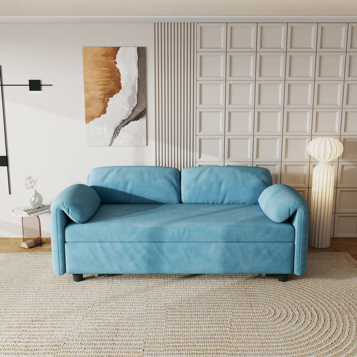 Sofa, Dual Purpose Lounge With Retractable Queen Size Bed