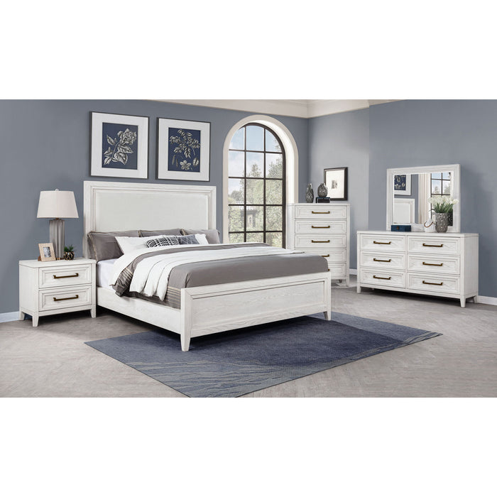 6 Drawer Dresser & Mirror - White