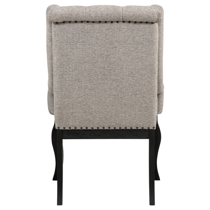 Kinzler - Arm Chair (Set of 2) - Tan / Black