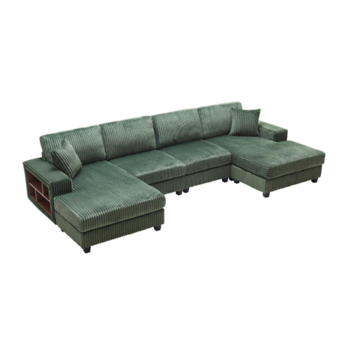 U-Shaped Convertible Sofa, 4 Seater Large Living Room Lounge