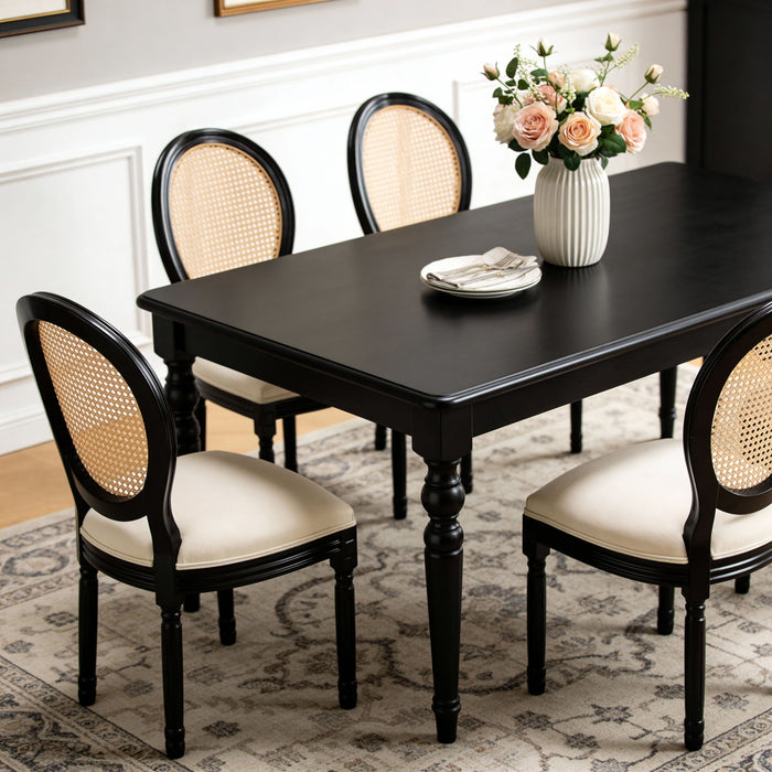 French Country Dining Chairs With Round Back (Set of 2)