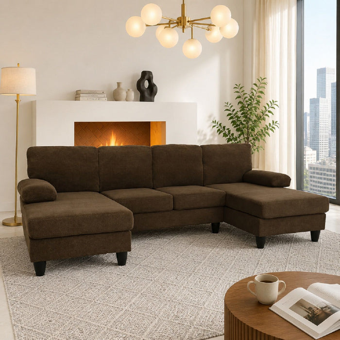 U-Shaped Sofa With Dual Chaise