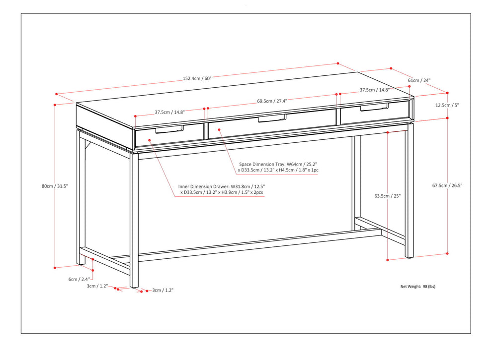 Banting - Mid Century Handcrafted Desk