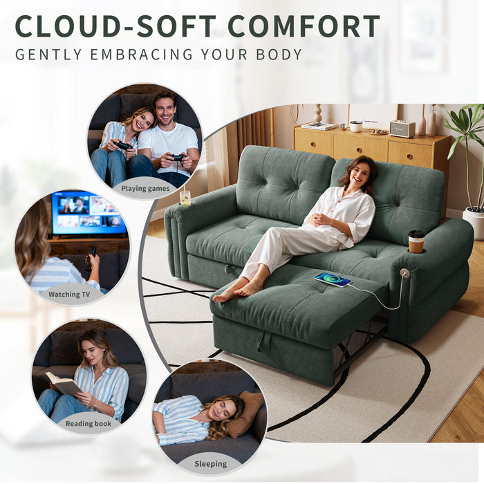 Cloud Like Convertible Sofa Bed With For Living Room