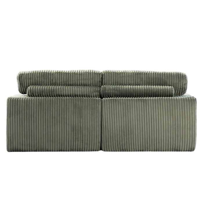 Double Chaise Lounge Chair, Oversized Upholstered Sleeper Cloud Couch