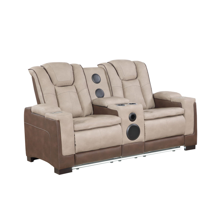 Bruno - Power Reclining Loveseat With Bluetooth Speakers