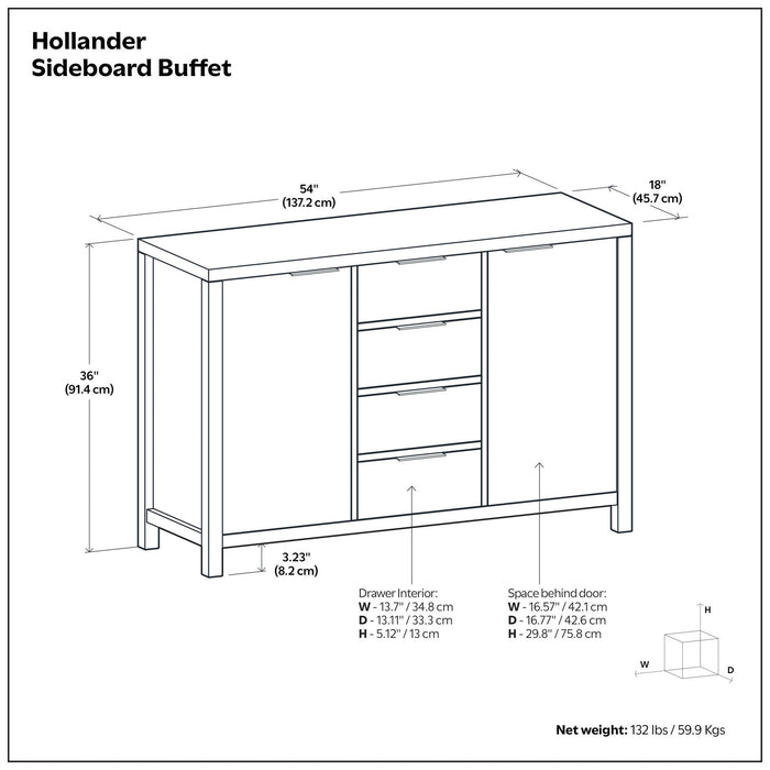 Hollander - Handcrafted Sideboard Buffet