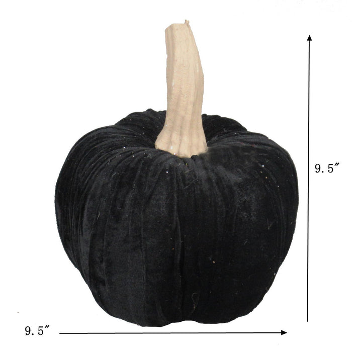 Velvet Pumpkin Large, For Holiday Halloween Decor