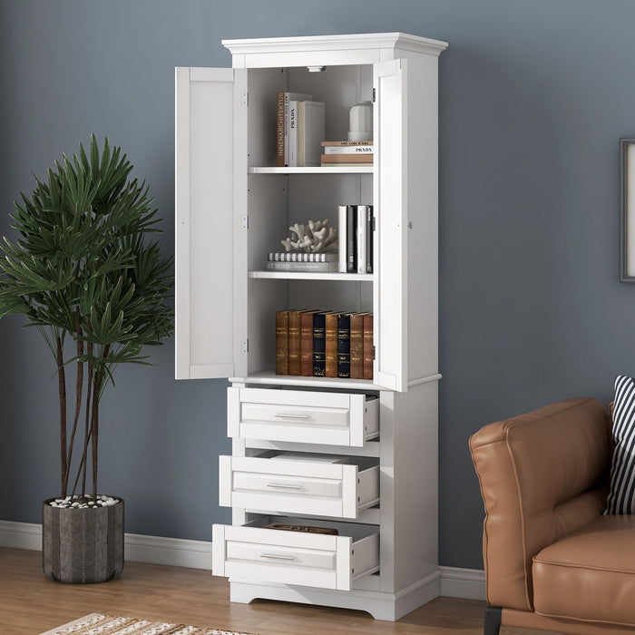 Storage Cabinet With 3 Drawers For Bathroom