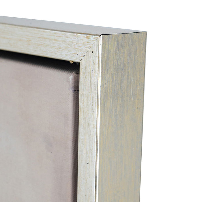 Modern Oil Painting, Square Framed Wall Art For Living Room Dining Room Office - Multicolor