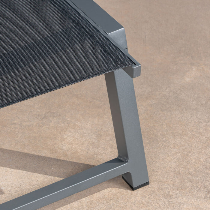 Myers - Modern Chaise Lounge Set With Adjustable Mesh Back