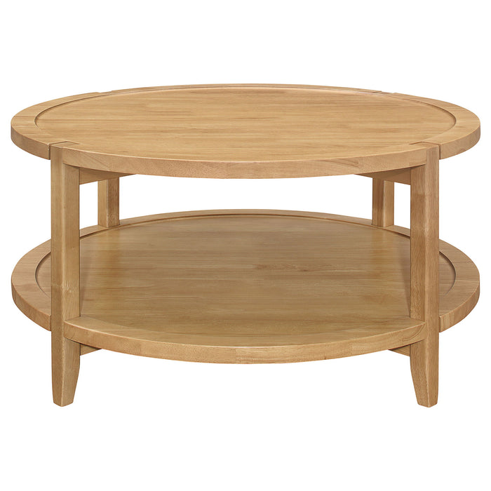 Isbell - Round Table With Storage Shelf