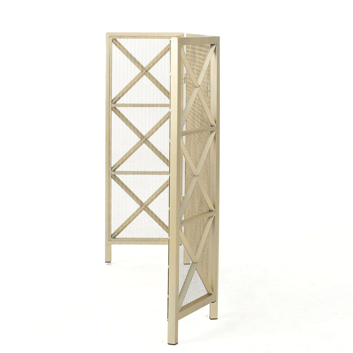 Margaret - 3 Panel Fireplace Screen Iron