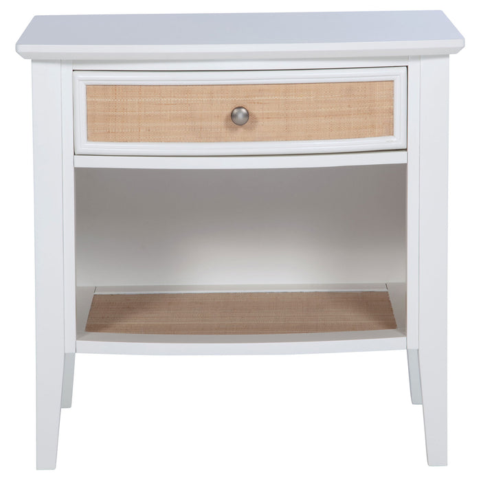 Talia - 1 Drawer Nightstand - White
