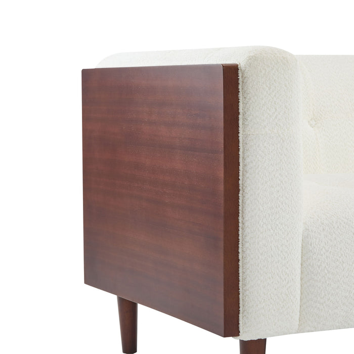 Contemporary 3 Seater Sofa With Tufted Design