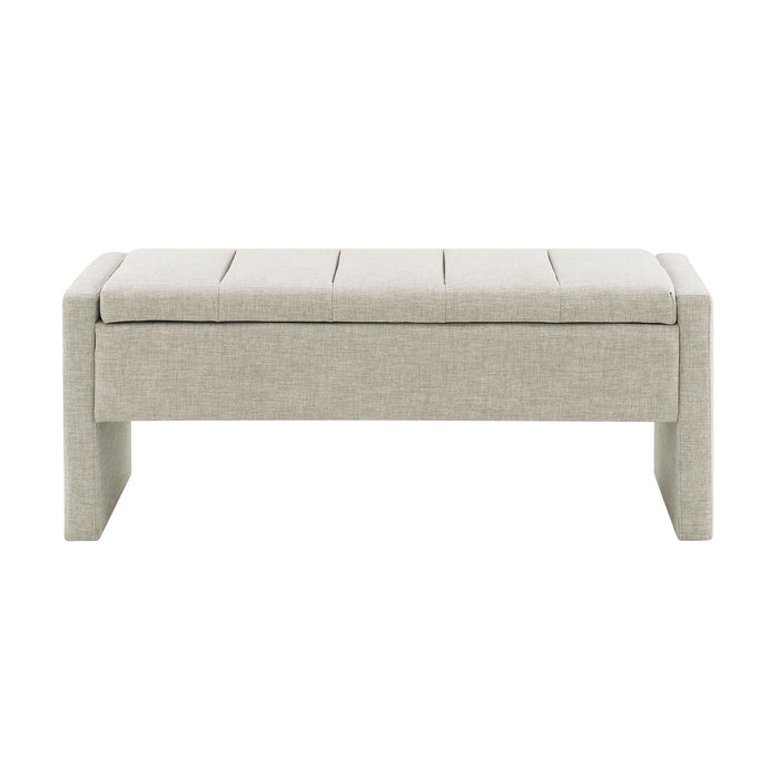 Modern Upholstered Large Bed End Bench With Storage