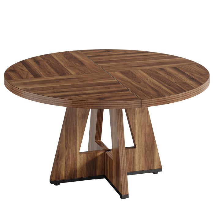 Round Dining Cross Base Kitchen Table