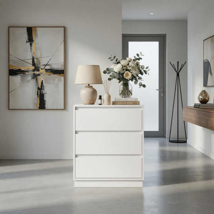 3 Drawer Nightstand, Bedroom Side Table