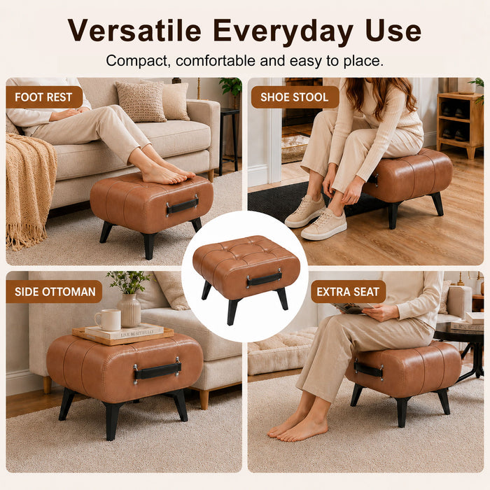 Minimalist Footstool With Hidden Storage