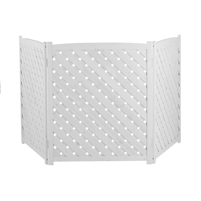 Outdoor 3 Panel Air Conditioner Fence Screen