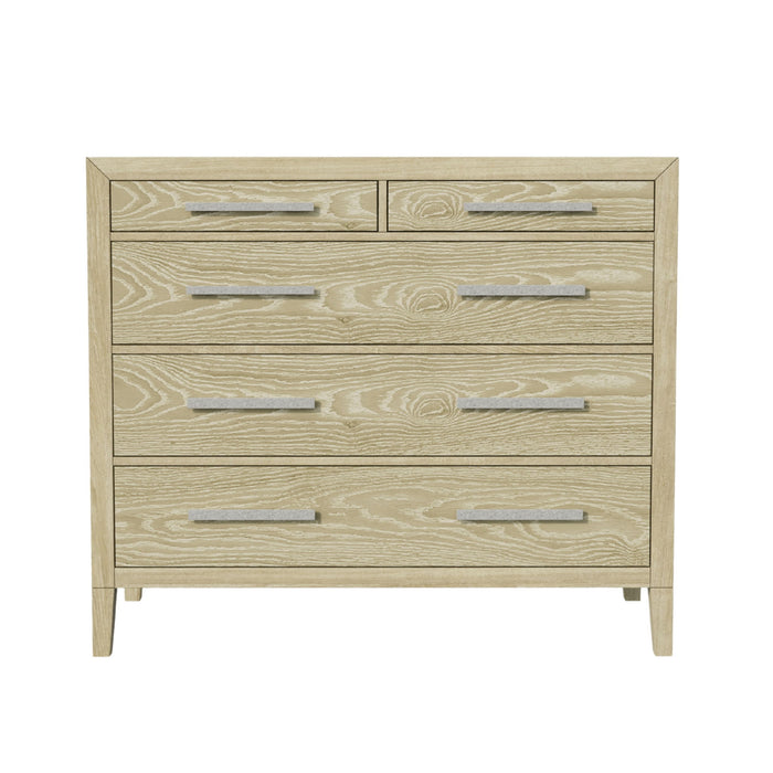 Adeline - 5 Drawers Chest - Natural Wood Wash