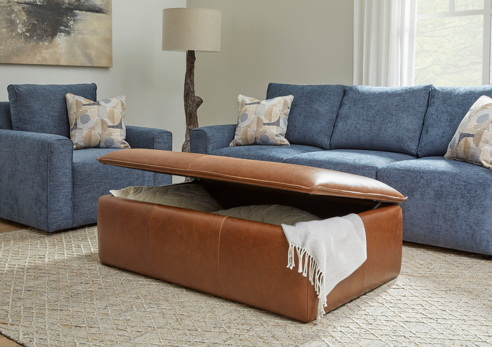 Crawford - Leather Rectangular Storage Ottoman