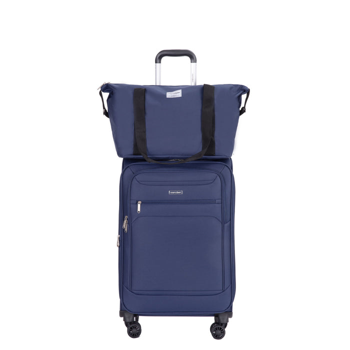 3 Piece Luggage Sets, Softshell Suitcase Spinner Wheels