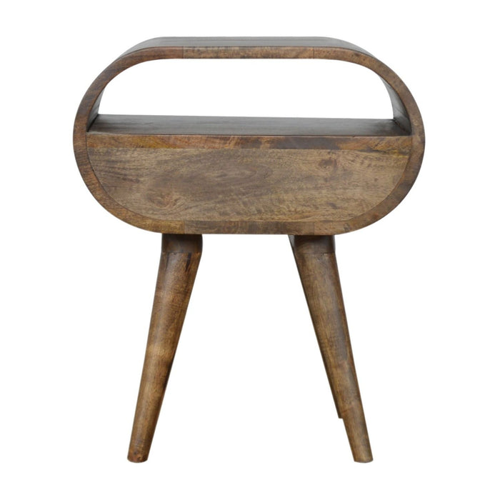 Circular Open Bedside Nightstand