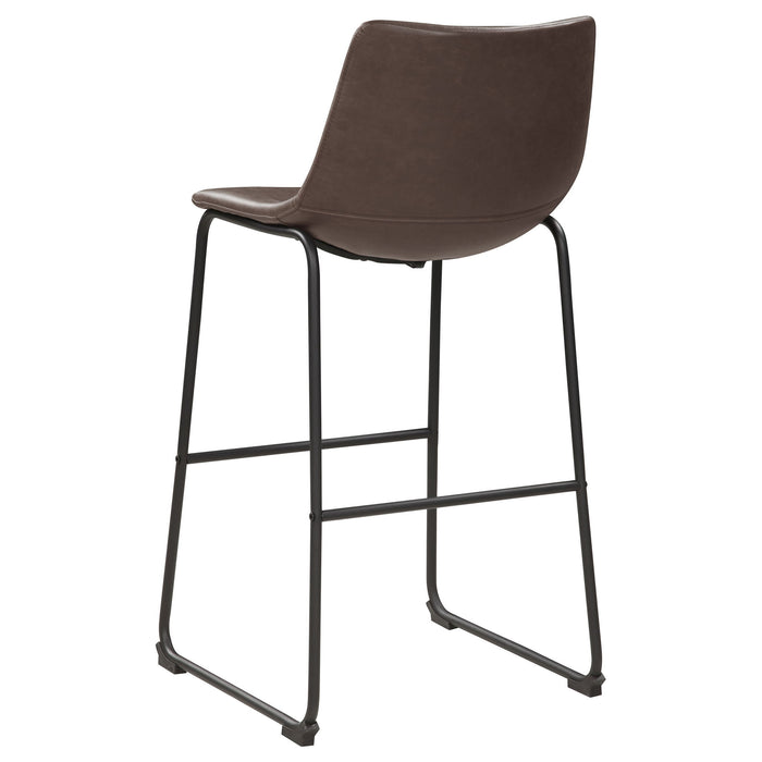 Armless Bar Stool (Set of 2) - Brown