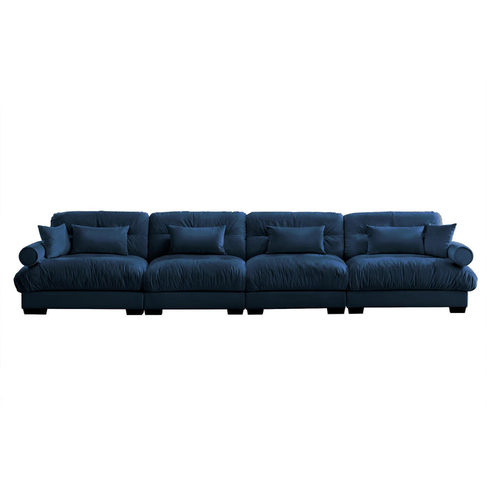 Super Comfort Oversized Modular Sectional Sofa, Deep Seat Convertible L Shaped Couch