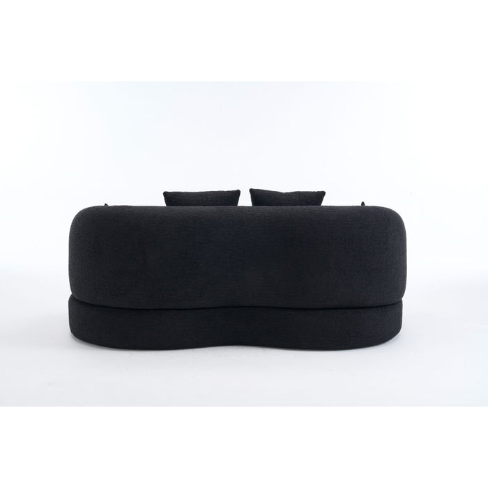 Foldable Sofa Bed, Boneless Couch Convertible Sleeper With 4 Pillows