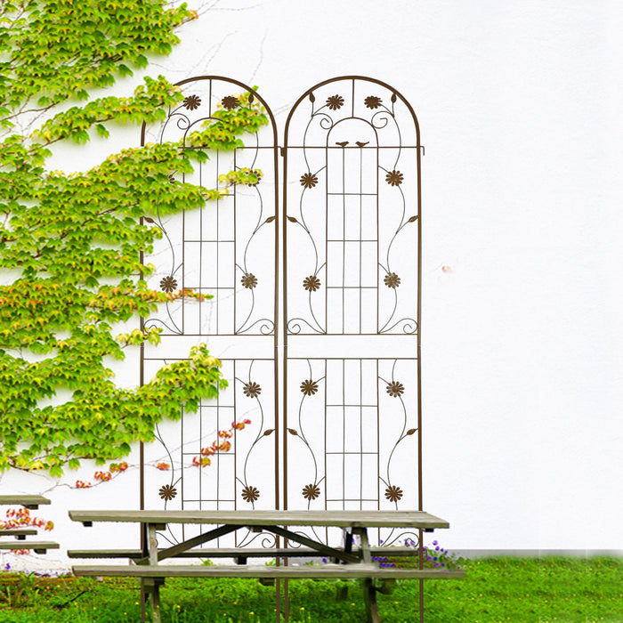Metal Garden Trellis Rustproof Trellis For Climbing Plant Outdoor Flower Support
