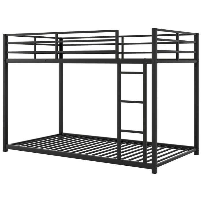 Metal Bunk Bed, Low Bunk Bed With Ladder