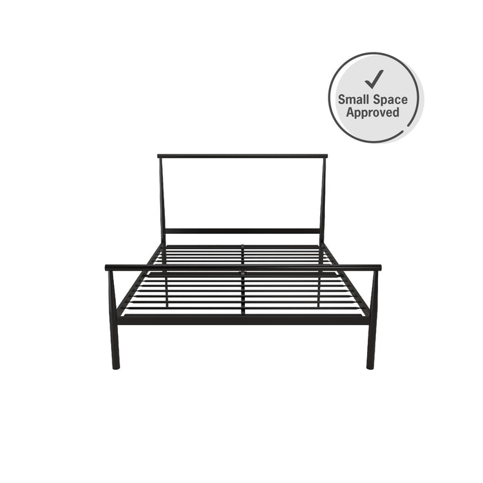 Calixa - Full Bed, Adjustable Height, No Box Spring Needed - Black