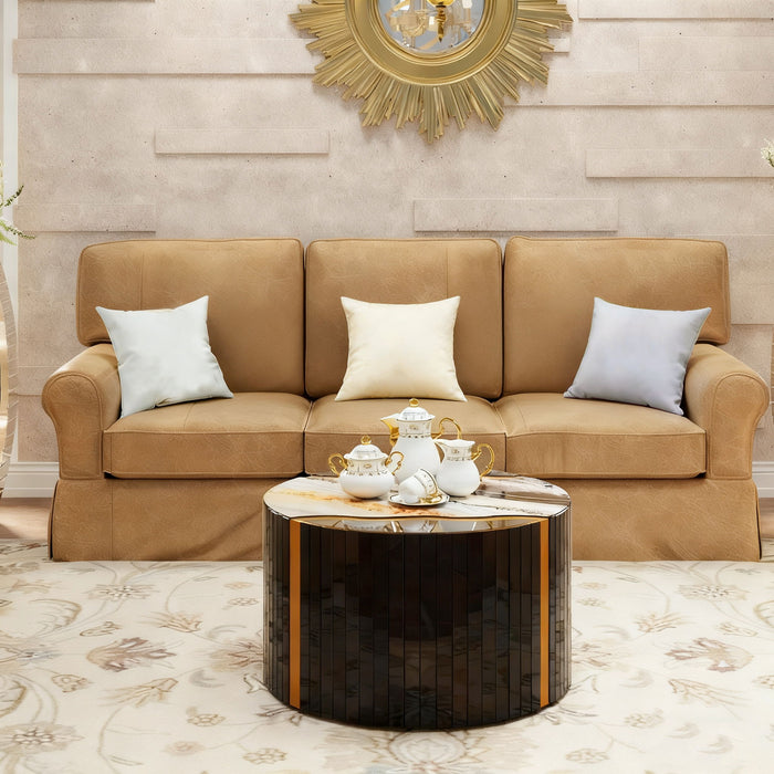 Round Mirror Coffee Table, Living Space Furniture