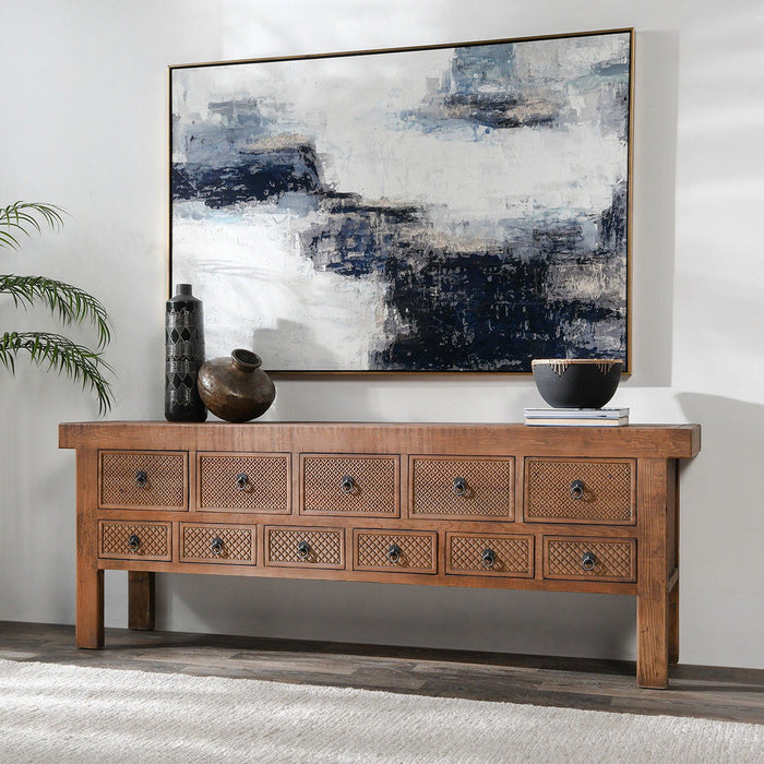 Lahey - 11 Drawer Console Table