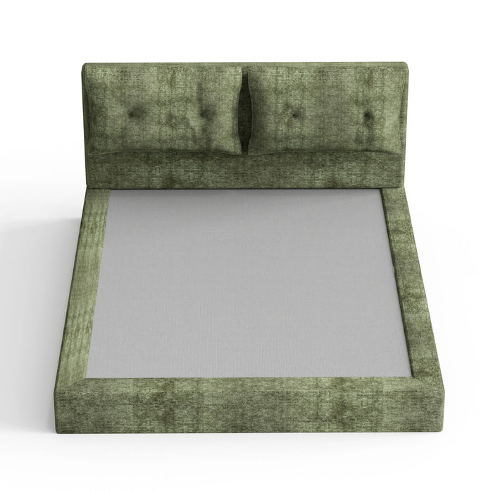 Airframe - Upholstered Bed Frame With Double Layered Upholstered Headboard