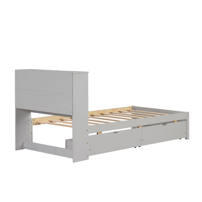 Bed Frame With Built In USB Port And 2 Drawers