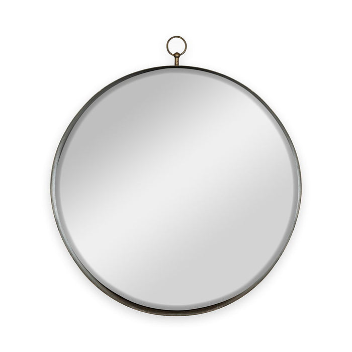 Round Mirror, Circle Mirror With Iron Frame For Living Room Bedroom Vanity Entryway, Hallway