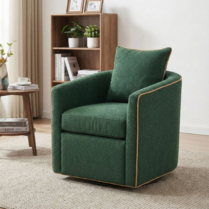 Swivel Accent Chair, Rotating Base, For Living Room