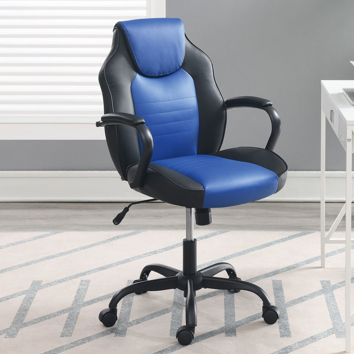 Gaming And Office Chair With Padded Arms, Adjustable Height