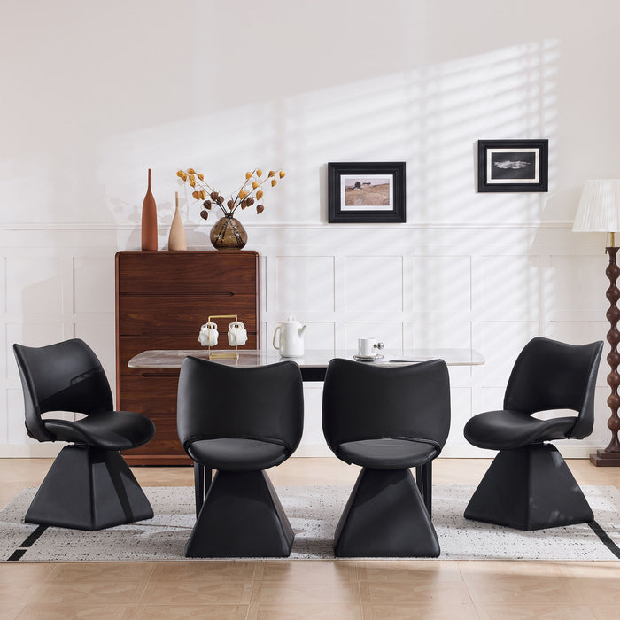 Modern Swivel Dining Chair With High Back