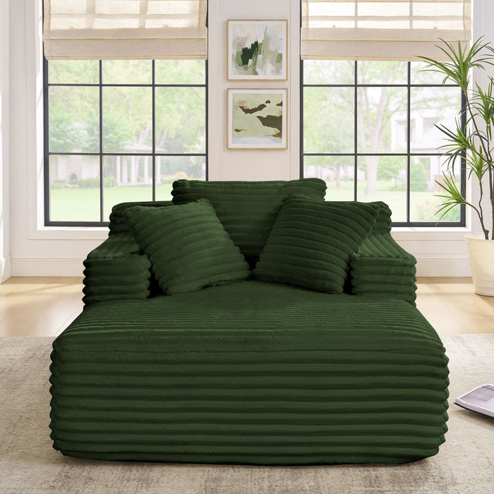 Chaise Lounge Sofa Bed With Deep Seat For Living Room