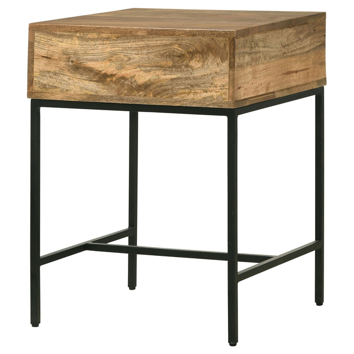 Wyrik - Rectangular Side End Table - Honey