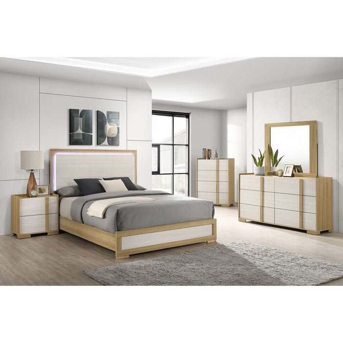 Lincoln - 6 Drawer Dresser With Mirror - Natural