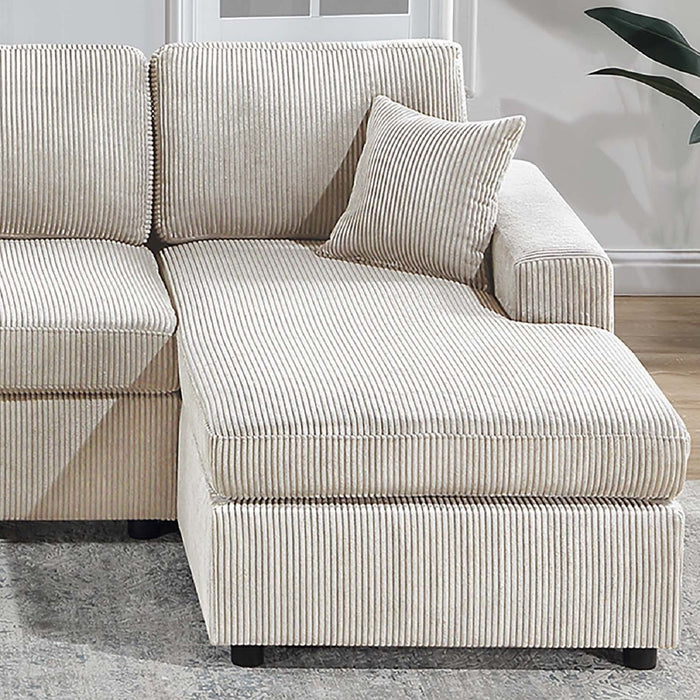 Modern Design Sectional Set With Right And Left Arm Chaise