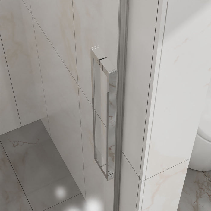 Frameless Tub Sliding Shower Door With Easy Clean Coating