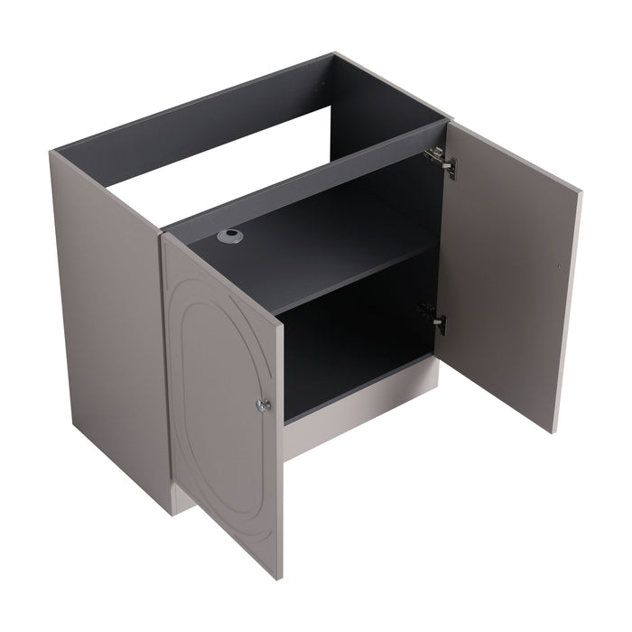 Modern Freestanding Bathroom Vanity With Soft Close Cabinet Doors